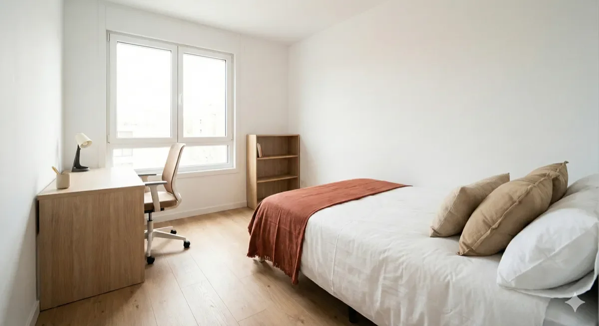 Habitación amueblada lista para alquilar en Canarias