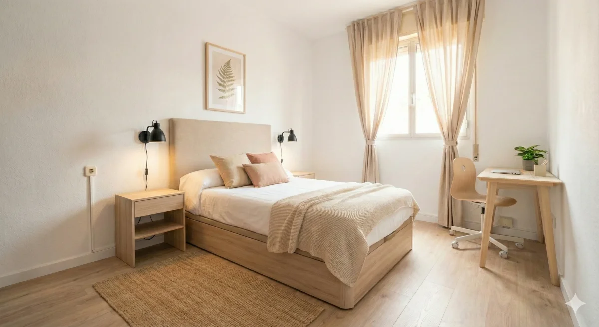 Habitacion reformada, amueblada y lista para alquilar